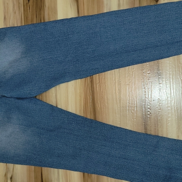 Fashion Nova Medium Blue High Waisted Distressed Jeans - Picture 9 of 10